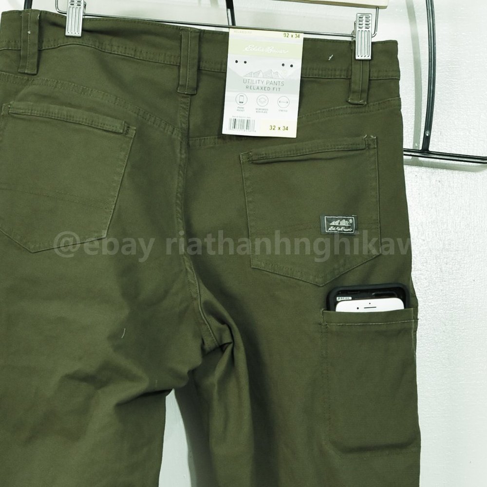 Eddie Bauer Men’s Utility Pants green - Picture 4 of 4